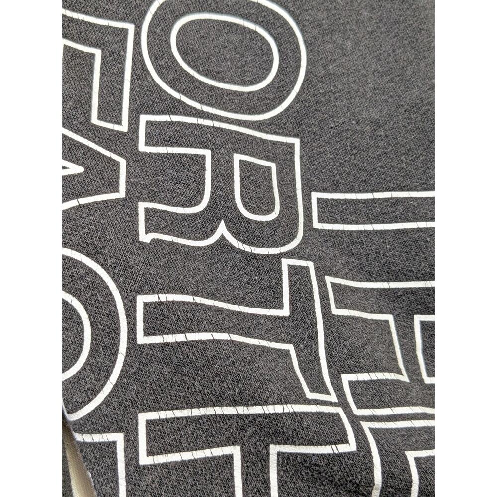 The North Face Men’s Sweatshirt Medium Black Graphic Logo Crewneck Pullover - Picture 6 of 10